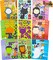 Favors Make a Face Stickers Witch Vampire Self Adhesive DIY Stickers for Halloween Kids, Party Game Stickers, Kids Party Favor Supplies Craft